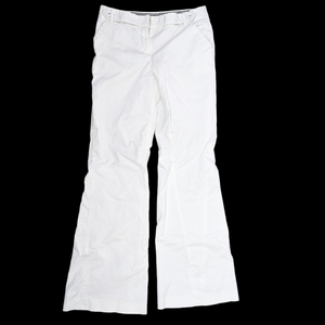 DVF Diane Von Furstenberg Bloome Flare Sailor Pants Size 6 White Wide Leg